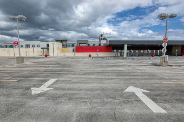 Large Empty parking lot