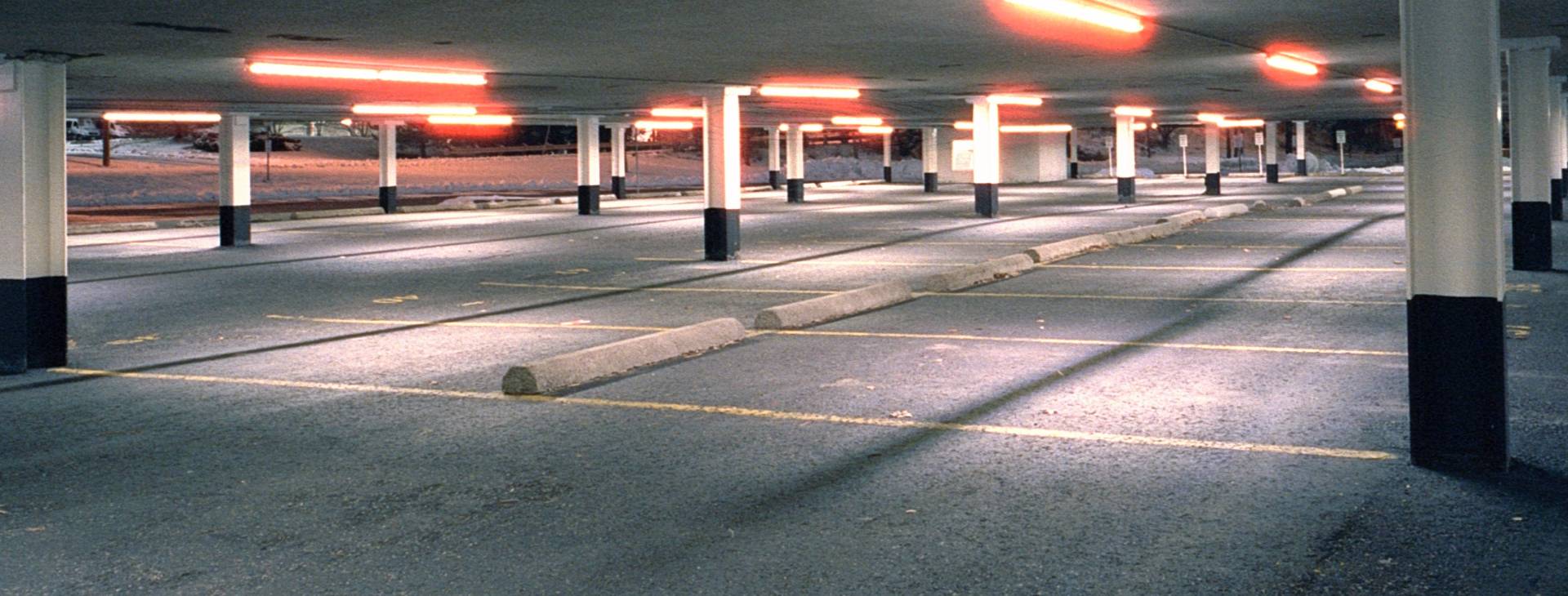 Empty Basement Parking Lot